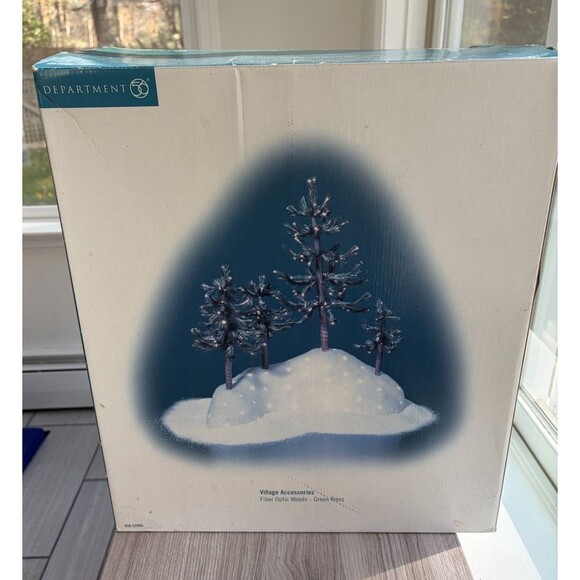 Dept 56 - Village Accessories - Fiber Optic Woods - Green Trees 56.52985 New - Picture 16 of 16